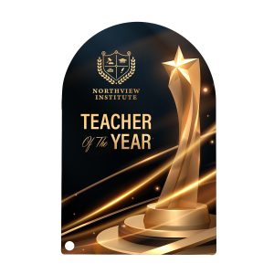 Acrylic Award - Arch Rectangle 7in