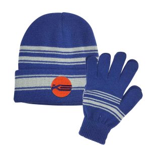 Cuff Beanie And Gloves Set