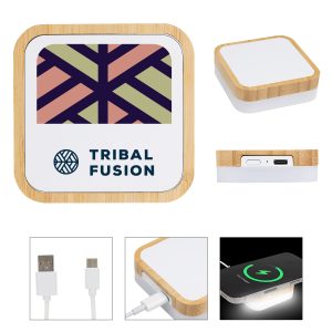 rABS & Bamboo Wireless Charger Night Light