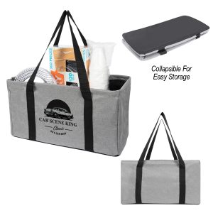 Hamilton Heathered Trunk Organizer - EmBroidered