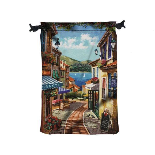 11in W x 16in H Polyester Drawstring Bag
