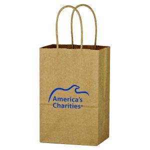 Kraft Paper Brown Shopping Bag - 5-1/4in x 8-1/4in