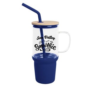 32 Oz. Evelyn Glass Tumbler With Handle