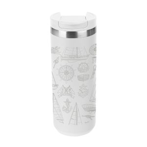 18 Oz. Full Laser Sienna Stainless Steel Bottle