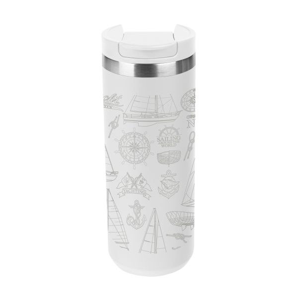 18 Oz. Full Laser Sienna Stainless Steel Bottle