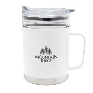 15 Oz. Glass And Stainless Steel Mug