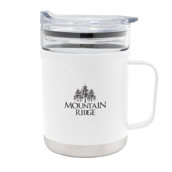 15 Oz. Glass And Stainless Steel Mug