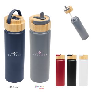27 Oz. Ellis?Recycled Aluminum Bottle With Bamboo Lid