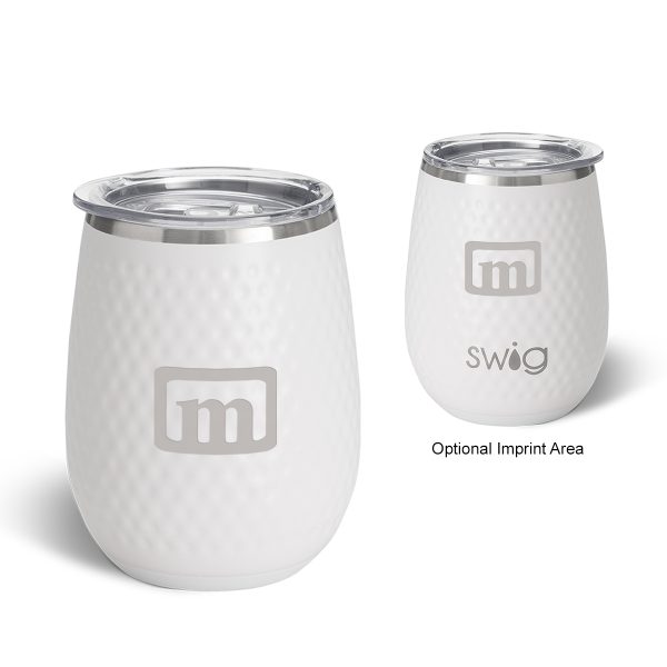 14 Oz. Swig Life Golf Stainless Steel Stemless Wine Tumbler