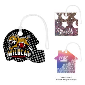 Acrylic Bag Tag - Custom Shapes 6in
