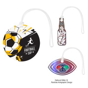 Acrylic Bag Tag - Custom Shapes 5in