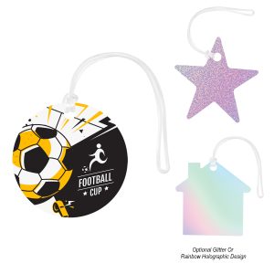 Acrylic Bag Tag - Custom Shapes 4in