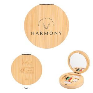 Bamboo Sewing Kit with Mirror